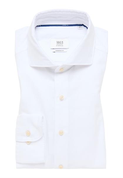 Linen Shirt Twill Langarm weiß