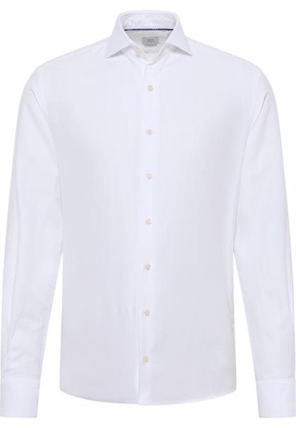 Linen Shirt Twill Langarm weiß