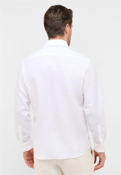 Linen Shirt Twill Langarm weiß
