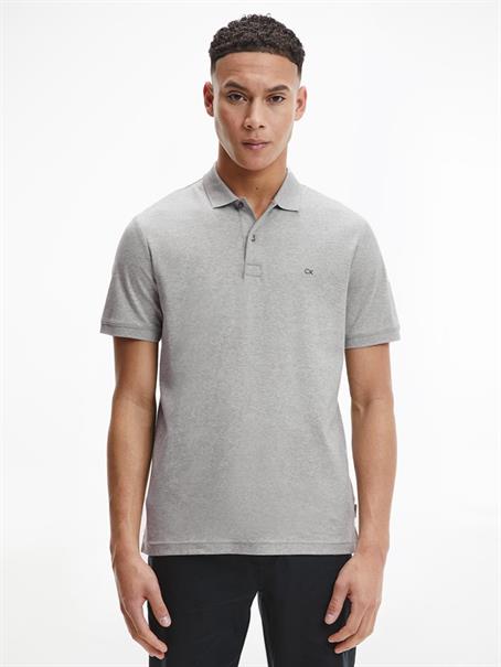 LIQUID TOUCH SLIM POLO light grey heather