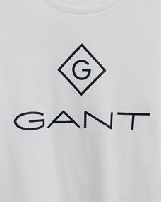 Logo Langarm-T-Shirt white