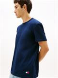 Logo Slim Waffle Knit T-Shirt dark night navy