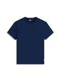 Logo Slim Waffle Knit T-Shirt dark night navy