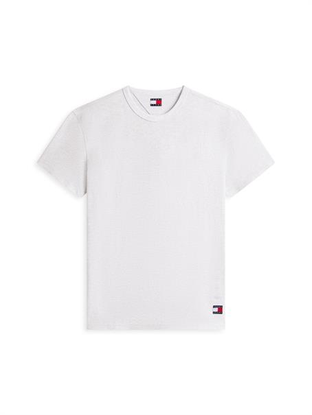 Logo Slim Waffle Knit T-Shirt ice grey heather