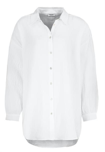 Long-Bluse white