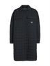 LONG QUILTED UTILITY COAT ck black