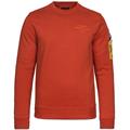 Long sleeve r-neck brushed sweat ketchup