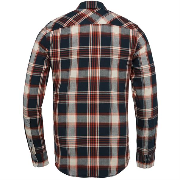 Long Sleeve Shirt Ctn Twill Check picante