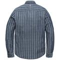 Long Sleeve Shirt Denim Check Fabr real indigo