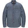 Long Sleeve Shirt Denim Check Fabr real indigo