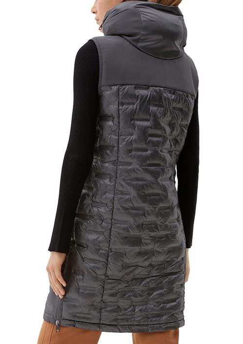 long-weste-mit-steppung-schwarz