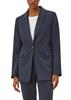 Longblazer aus Viskosemix blau