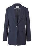 Longblazer aus Viskosemix blau