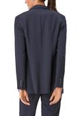Longblazer aus Viskosemix blau