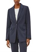 Longblazer aus Viskosemix blau
