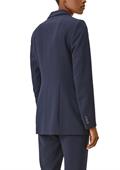 Longblazer aus Viskosemix blau