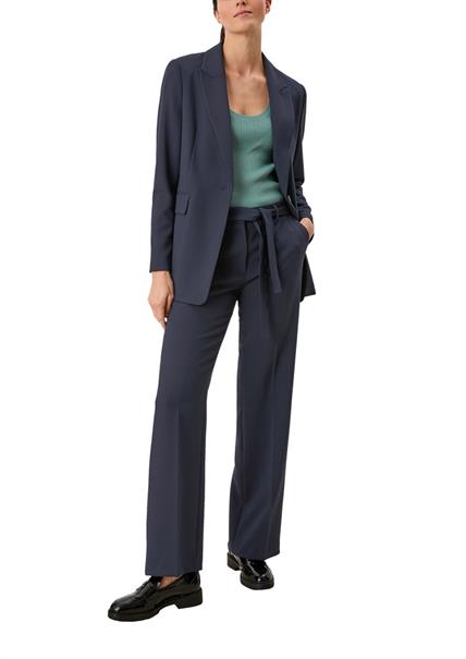 Longblazer aus Viskosemix blau
