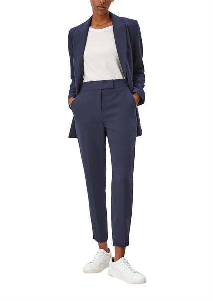 Longblazer aus Viskosemix blau