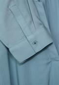 Longbluse in Unifarbe milky jade blue