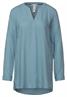 Longbluse in Unifarbe milky jade blue