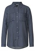 Longbluse mit Streifenmuster grey blue