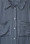 Longbluse mit Streifenmuster grey blue