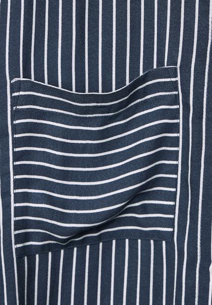 Longbluse mit Streifenmuster grey blue