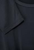 Longshirt in Seidenoptik black