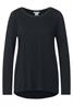 Longshirt in Seidenoptik black