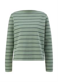 Longsleeve aus Baumwollstretch grün