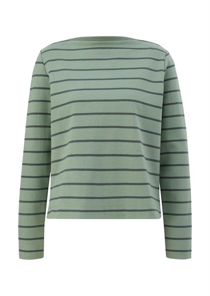 Longsleeve aus Baumwollstretch grün