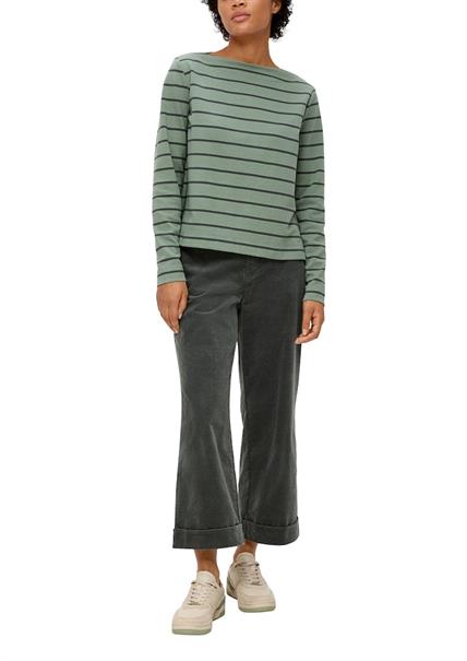 Longsleeve aus Baumwollstretch grün