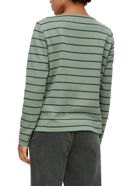 Longsleeve aus Baumwollstretch grün