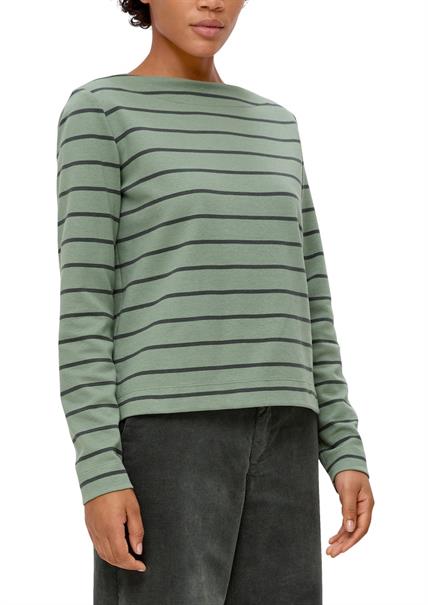 Longsleeve aus Baumwollstretch grün