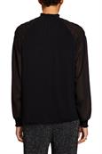 Longsleeve aus Materialmix black