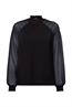 Longsleeve aus Materialmix black