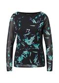 Longsleeve aus Mesh schwarz