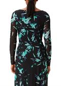 Longsleeve aus Mesh schwarz