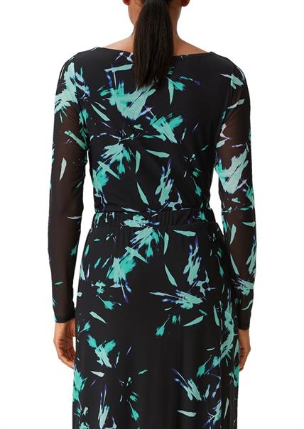 Longsleeve aus Mesh schwarz