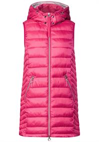 Longweste mit Kapuze joyful pink