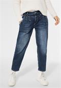 Loose Fit Balloon Jeans authentic indigo wash