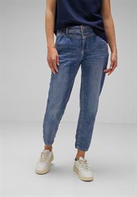 Loose Fit Balloon Jeans indigo netwash