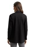 Loose Fit Blazer mit Glitzer-Effekt pinstripe with lurex