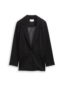 Loose Fit Blazer mit Glitzer-Effekt pinstripe with lurex