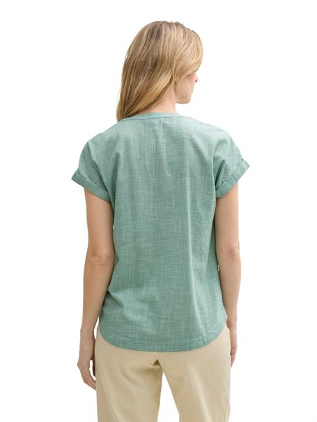 Loose Fit Bluse faded green