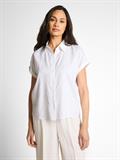 Loose Fit Bluse mit Leinenanteil white