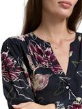 Loose Fit Bluse mit Muster big flower design