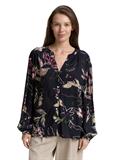 Loose Fit Bluse mit Muster big flower design