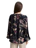 Loose Fit Bluse mit Muster big flower design