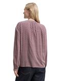 Loose Fit Bluse mit Muster red geometric minimal design